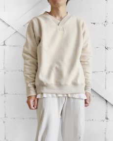 画像6: Riprap "Y NECK SWEAT SHIRT" -COTTON FLEECE LINED-　color OATMEAL (6)