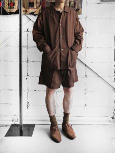 画像8: Riprap "WIDE SHORT SLACKS" -HIGH-TWISTED TWILL-　color BROWN (8)