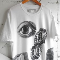 画像4: NEW "M.C. ESCHER" Multi Print T-Shirts　color : WHITE, BLACK　size M, L, XL (4)