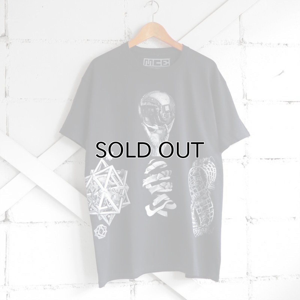 画像7: NEW "M.C. ESCHER" Multi Print T-Shirts　color : WHITE, BLACK　size M, L, XL (7)
