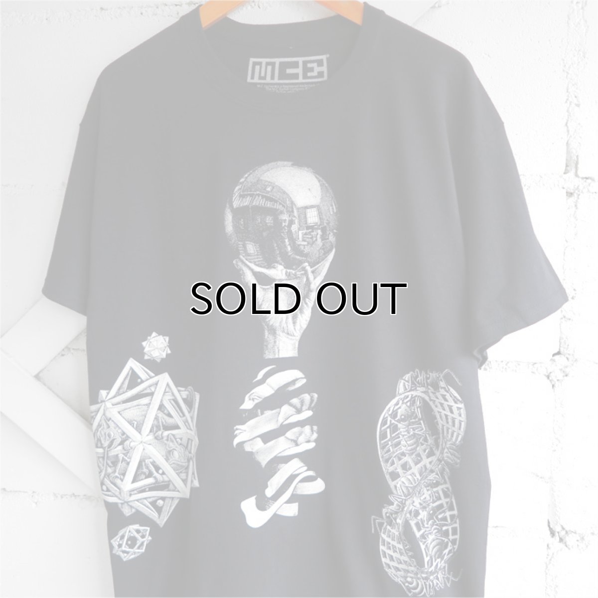 画像8: NEW "M.C. ESCHER" Multi Print T-Shirts　color : WHITE, BLACK　size M, L, XL (8)