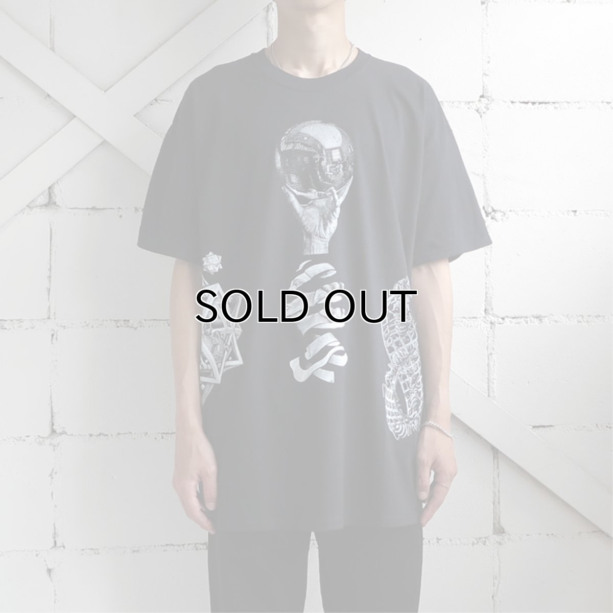 画像12: NEW "M.C. ESCHER" Multi Print T-Shirts　color : WHITE, BLACK　size M, L, XL (12)