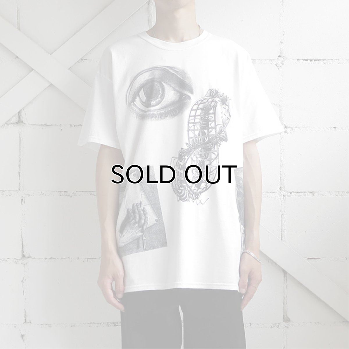 画像11: NEW "M.C. ESCHER" Multi Print T-Shirts　color : WHITE, BLACK　size M, L, XL (11)
