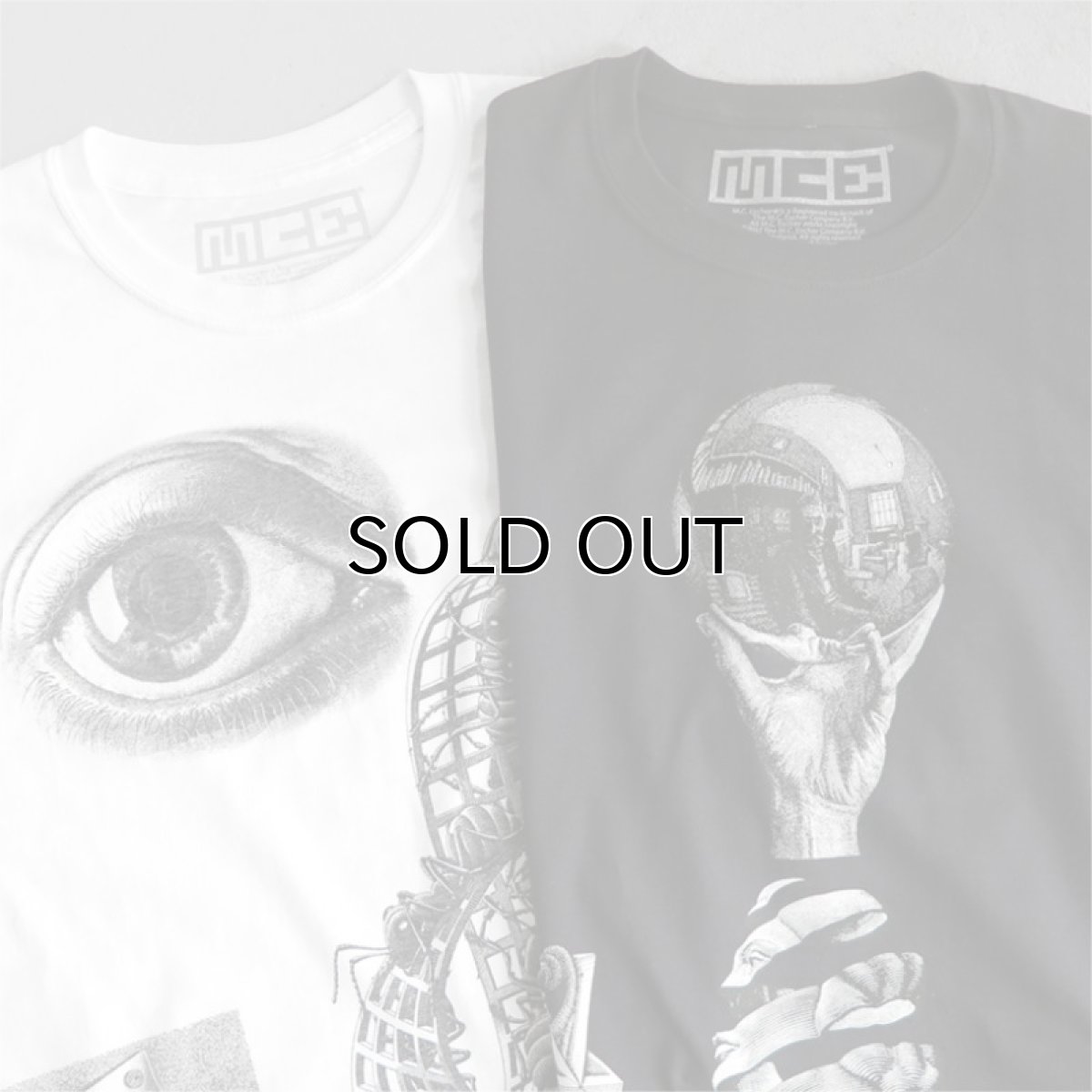 画像1: NEW "M.C. ESCHER" Multi Print T-Shirts　color : WHITE, BLACK　size M, L, XL (1)