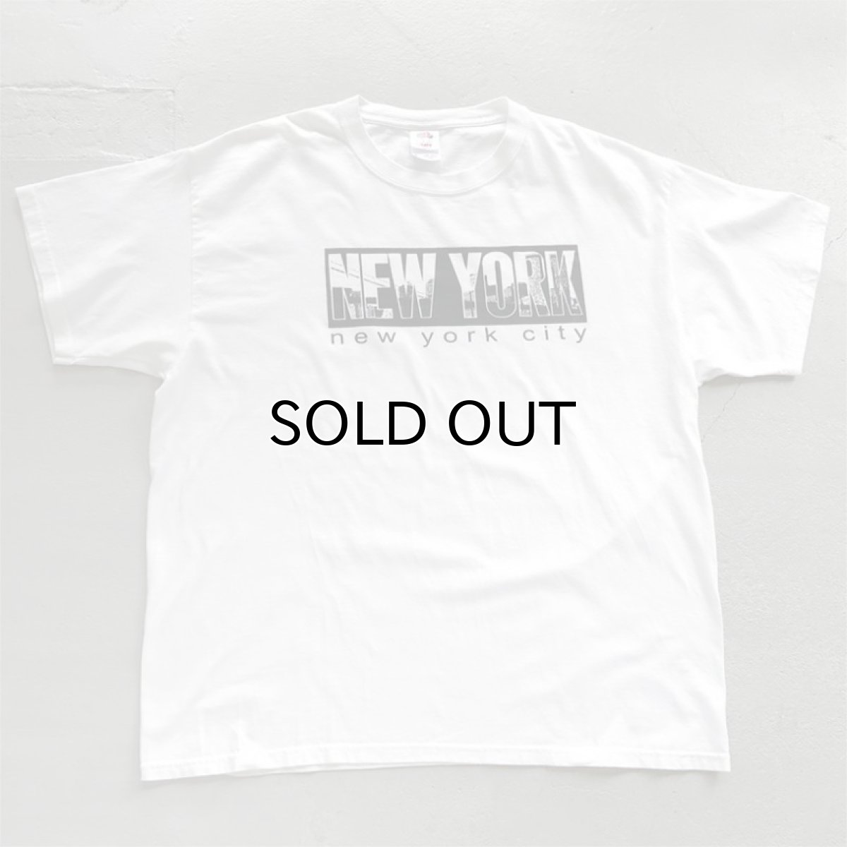 画像1: 2000's "NEW YORK CITY" Print T-Shirt　WHITE　size XL (1)