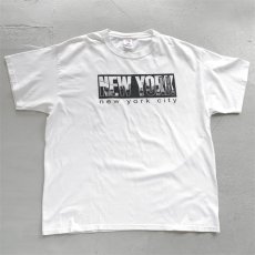 画像1: 2000's "NEW YORK CITY" Print T-Shirt　WHITE　size XL (1)