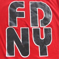 画像3: 1990's "FDNY" Print T-Shirt　RED　size L (3)