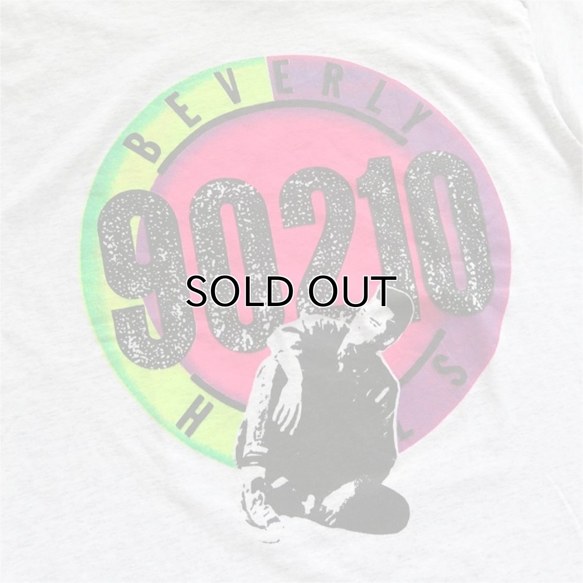 画像2: 1990's "BEVERLY HILLS 90210" Print T-Shirt　ASH GREY　size M-L (2)