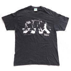 画像1: 2000's "THE BEATLES" Print T-Shirt　BLACK　size L (1)