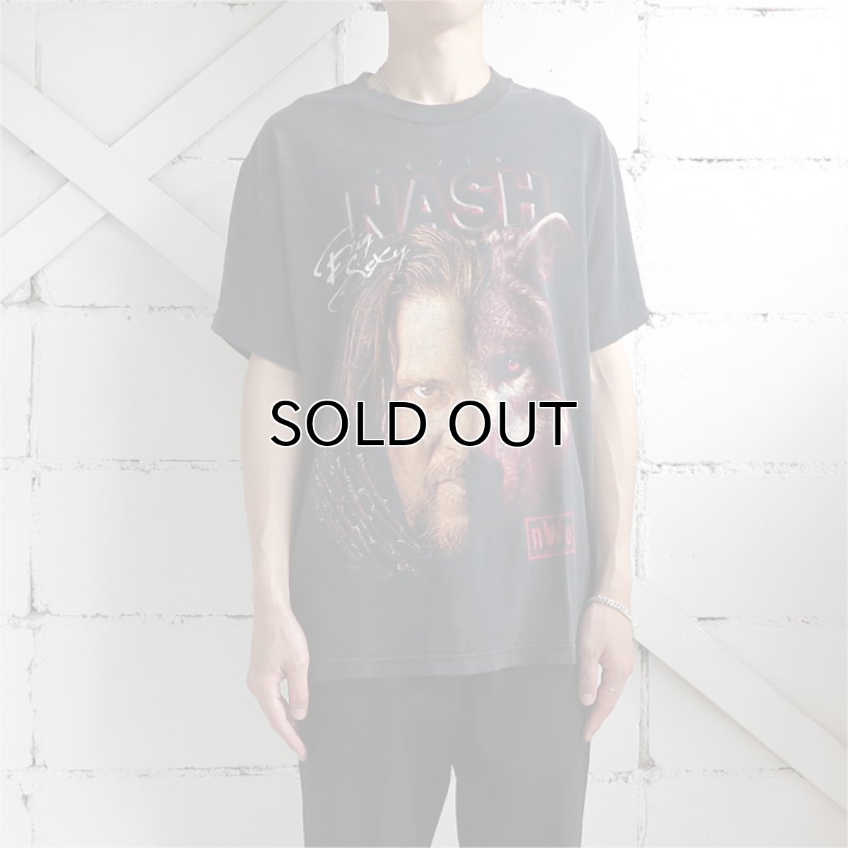 画像6: 1990's~ NWO "KEVIN NASH" Print T-Shirt　BLACK　size L (6)