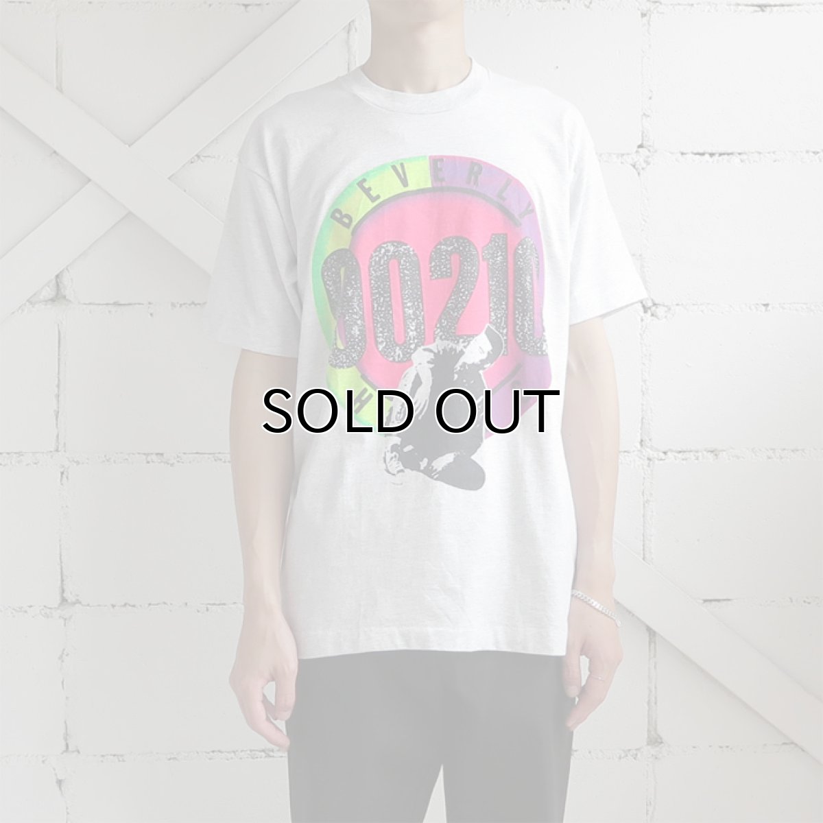 画像4: 1990's "BEVERLY HILLS 90210" Print T-Shirt　ASH GREY　size M-L (4)