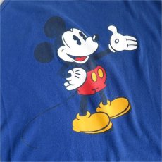 画像2: 1980's DISNEY "MICKEY" Print Tank Top　BLUE　size M (2)