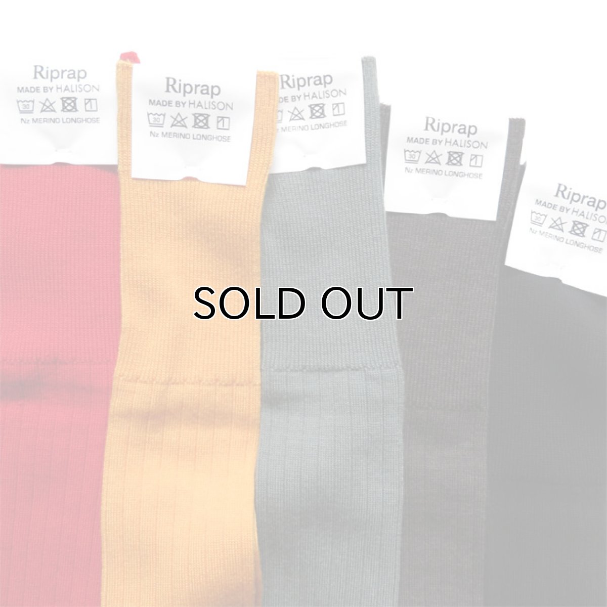 画像2: Riprap "Nz Merino Long Hose Socks" made by HALISON　size MEN'S FREE (25~27cm) (2)