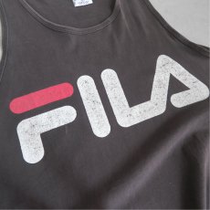 画像4: 1990's "FILA" Logo Print Tank Top　BLACK　size L (4)