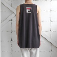 画像3: 1990's "FILA" Logo Print Tank Top　BLACK　size L (3)