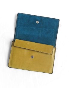 画像5: "JUTTA NEUMANN" WAITER'S WALLET  -MEDIUM SIZE-　color MUSTARD / TURQUOISE (5)