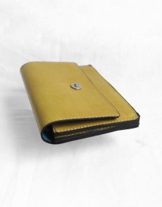 画像4: "JUTTA NEUMANN" WAITER'S WALLET  -MEDIUM SIZE-　color MUSTARD / TURQUOISE (4)