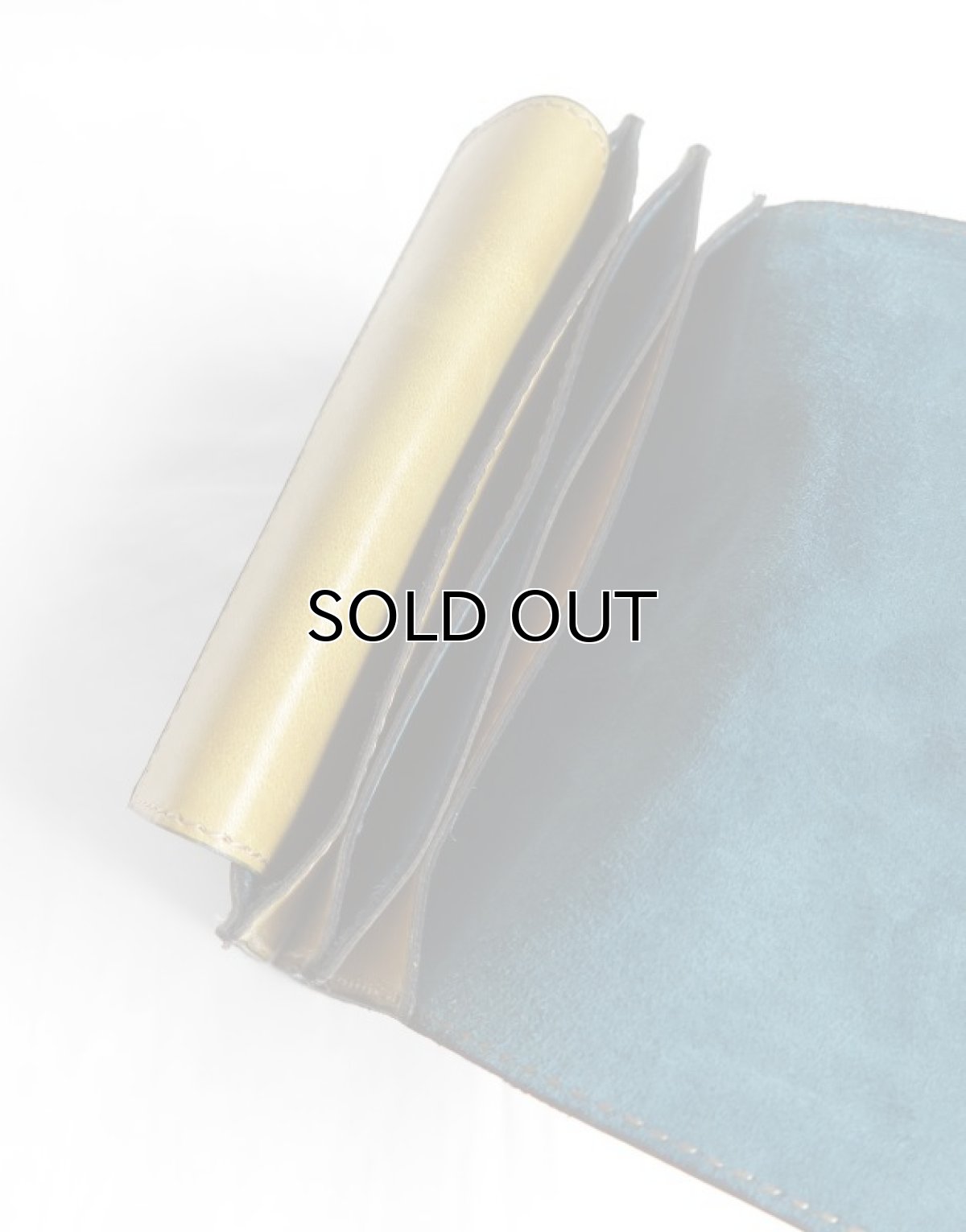 画像8: "JUTTA NEUMANN" WAITER'S WALLET  -MEDIUM SIZE-　color MUSTARD / TURQUOISE (8)