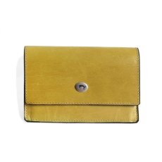 画像1: "JUTTA NEUMANN" WAITER'S WALLET  -MEDIUM SIZE-　color MUSTARD / TURQUOISE (1)