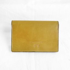 画像2: "JUTTA NEUMANN" WAITER'S WALLET  -MEDIUM SIZE-　color MUSTARD / TURQUOISE (2)