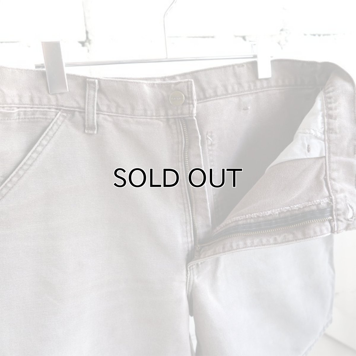 画像6: "Carhartt" Duck Canvas Work Shorts　LIGHT BRWON　size W34INCH (6)