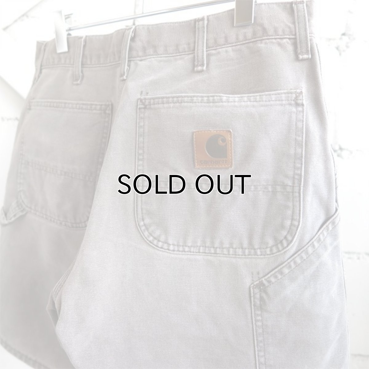 画像5: "Carhartt" Duck Canvas Work Shorts　LIGHT BRWON　size W34INCH (5)
