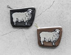 画像1: Riprap "COIN PURSE" -SHEEP-　color BROWN, BLACK　size FREE(ONE SIZE) (1)