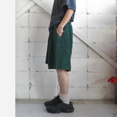 画像4: 1980-90's "AUGUST MAX" Pig Suede Leather Tuck Shorts　DARK GREEN　size W32~35INCH (4)