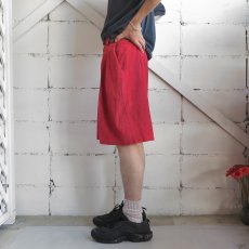 画像4: 1980-90's "WINLIT" Pig Suede Leather Tuck Shorts　RED　size W31INCH (4)