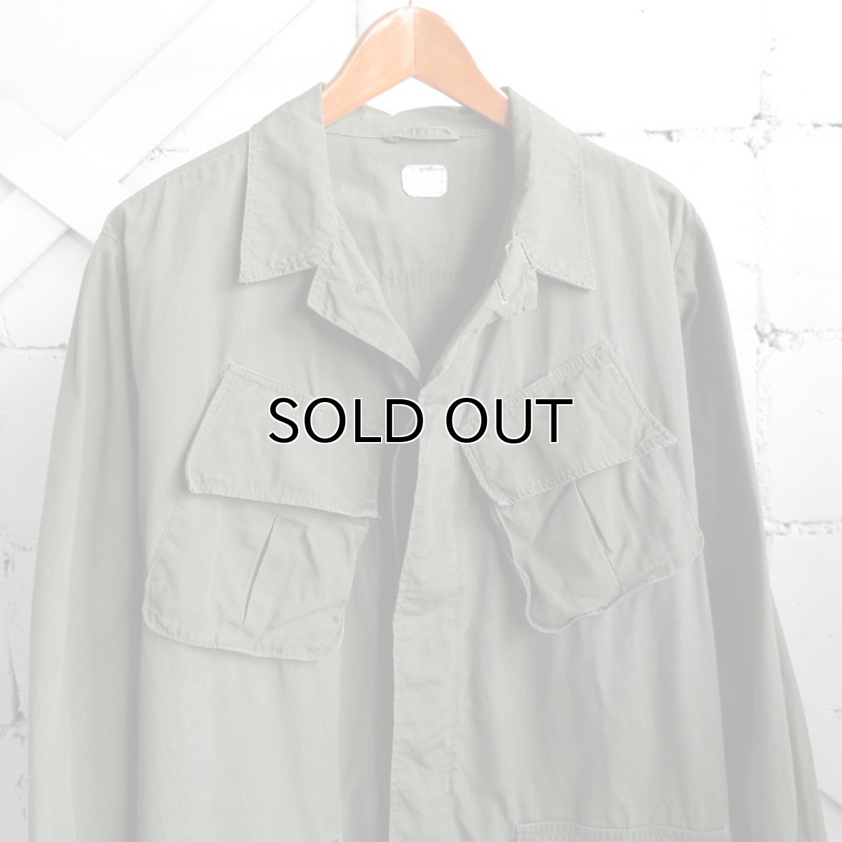 画像3: 1960's "U.S. ARMY"  COTTON POPRIN JUNGLE FATIGUE JACKET size LARGE-REGULAR (3)