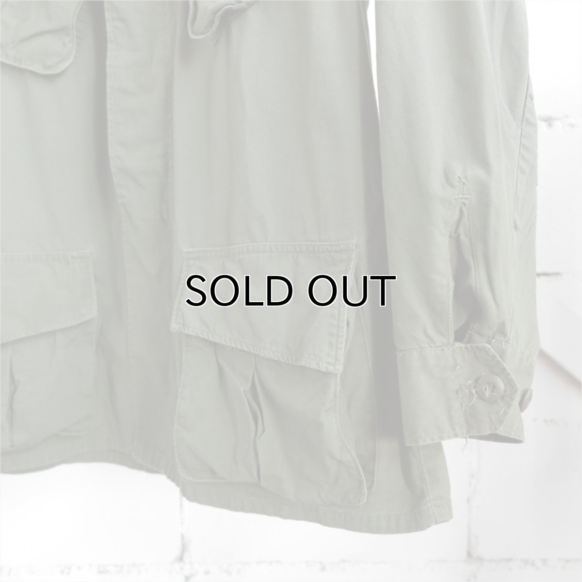 画像4: 1960's "U.S. ARMY"  COTTON POPRIN JUNGLE FATIGUE JACKET size LARGE-REGULAR (4)