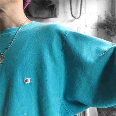 画像6: 1990's Champion "REVERSE WEAVE" Sweat Shirt　Turquoise Blue　size L (6)