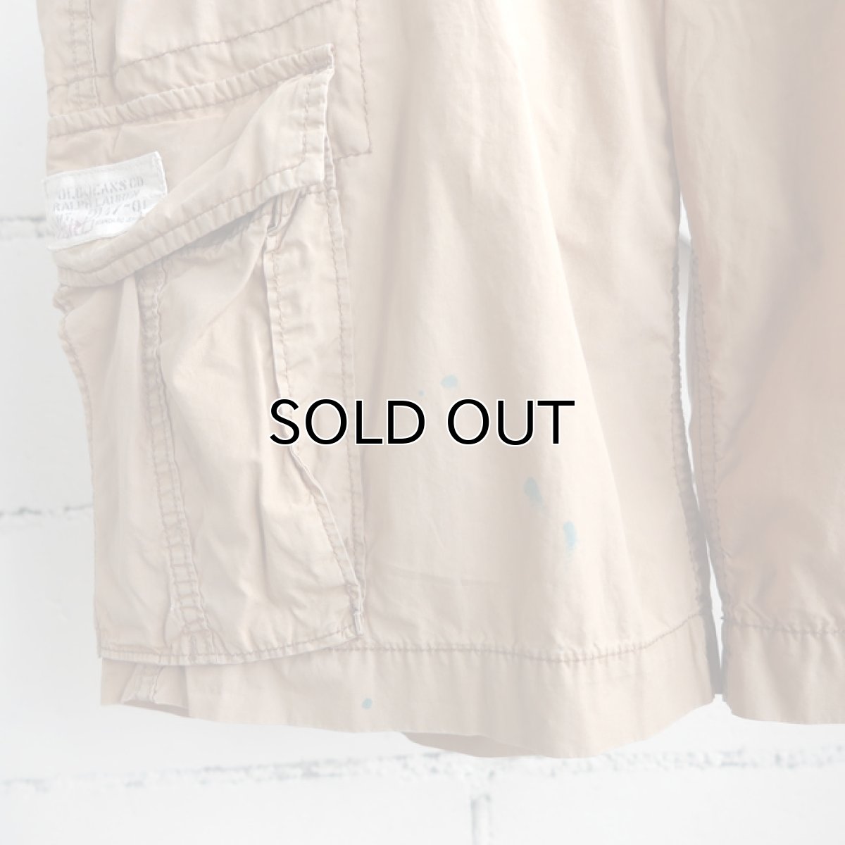 画像7: "POLO JEANS" Cotton Poplin Cargo Shorts　BEIGE　size W34INCH (7)