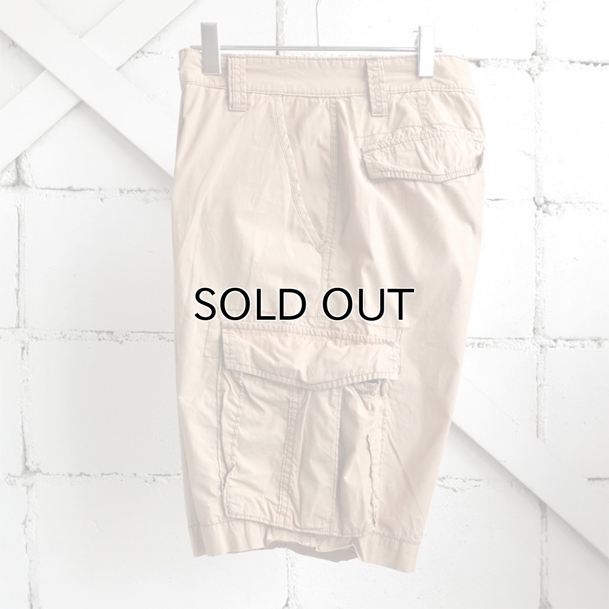 画像5: "POLO JEANS" Cotton Poplin Cargo Shorts　BEIGE　size W34INCH (5)