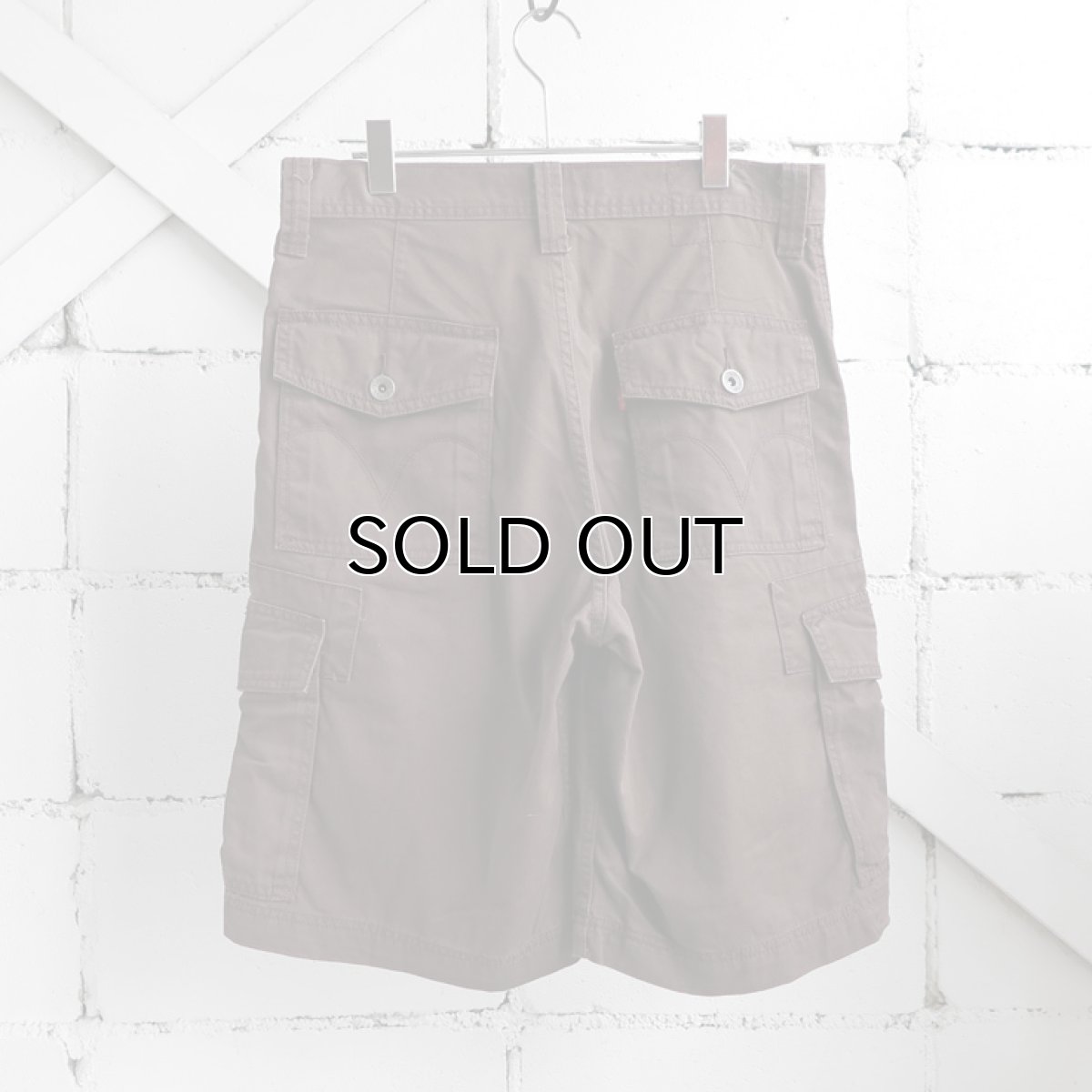 画像2: "Levi's" Chino Cargo Shorts　BROWN　size W34INCH (2)
