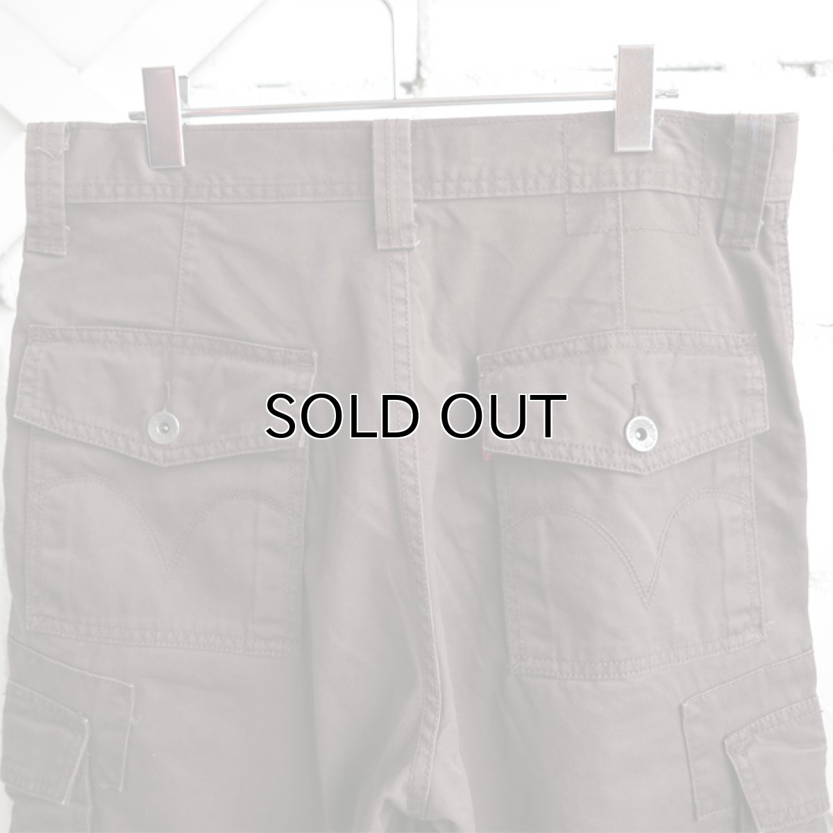 画像7: "Levi's" Chino Cargo Shorts　BROWN　size W34INCH (7)