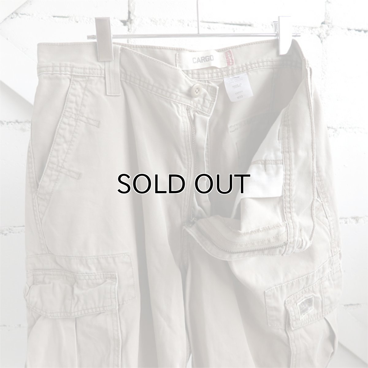 画像6: "Levi's" Chino Cargo Shorts　LIGHT BEIGE　size W35INCH (6)