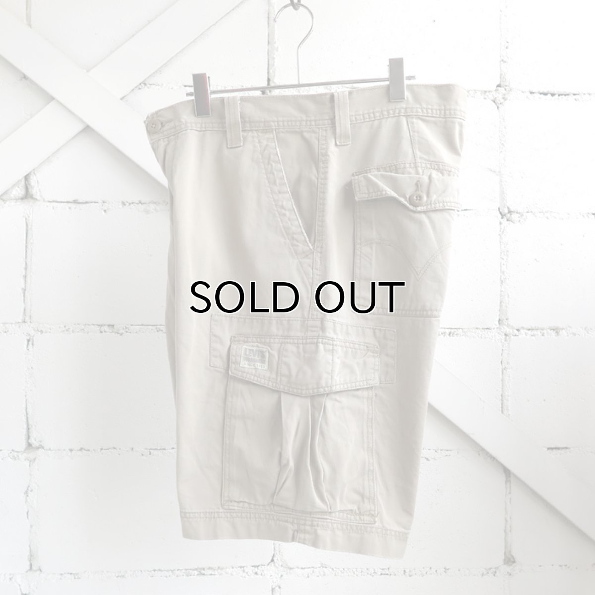 画像5: "Levi's" Chino Cargo Shorts　LIGHT BEIGE　size W35INCH (5)