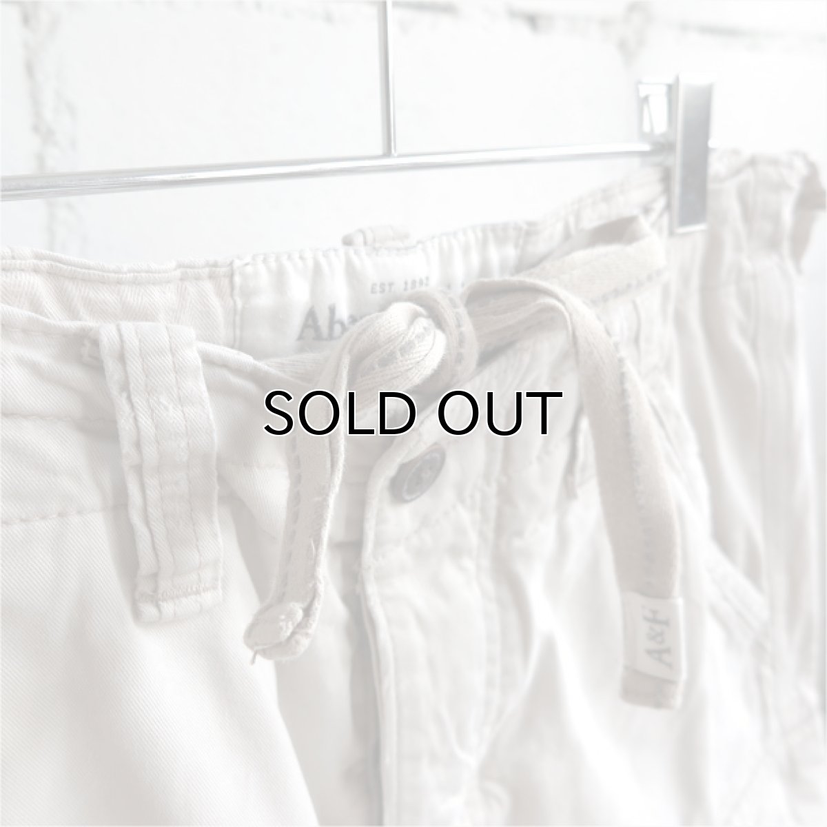 画像6: "Abercrombie & Fitch" Chino Cargo Shorts　IVORY　size W34INCH (6)