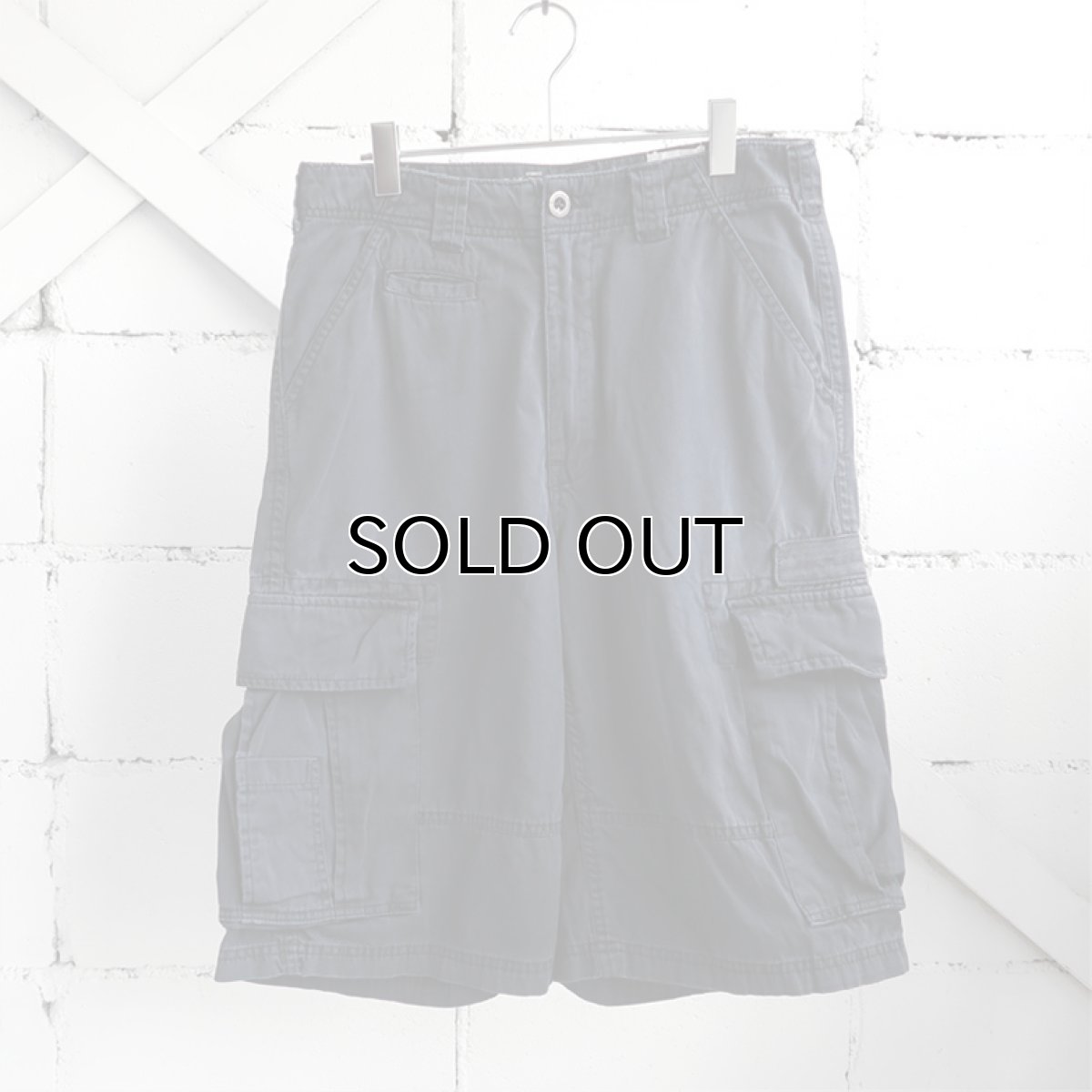 画像1: "ECKO UNLTD" Chino Cargo Shorts　DARK NAVY　size W33INCH (1)