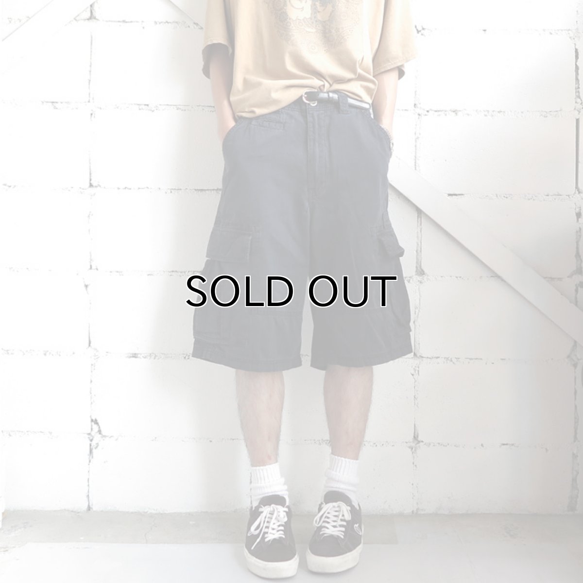 画像3: "ECKO UNLTD" Chino Cargo Shorts DARK NAVY size W33INCH (3)