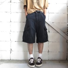 画像3: "ECKO UNLTD" Chino Cargo Shorts　DARK NAVY　size W33INCH (3)