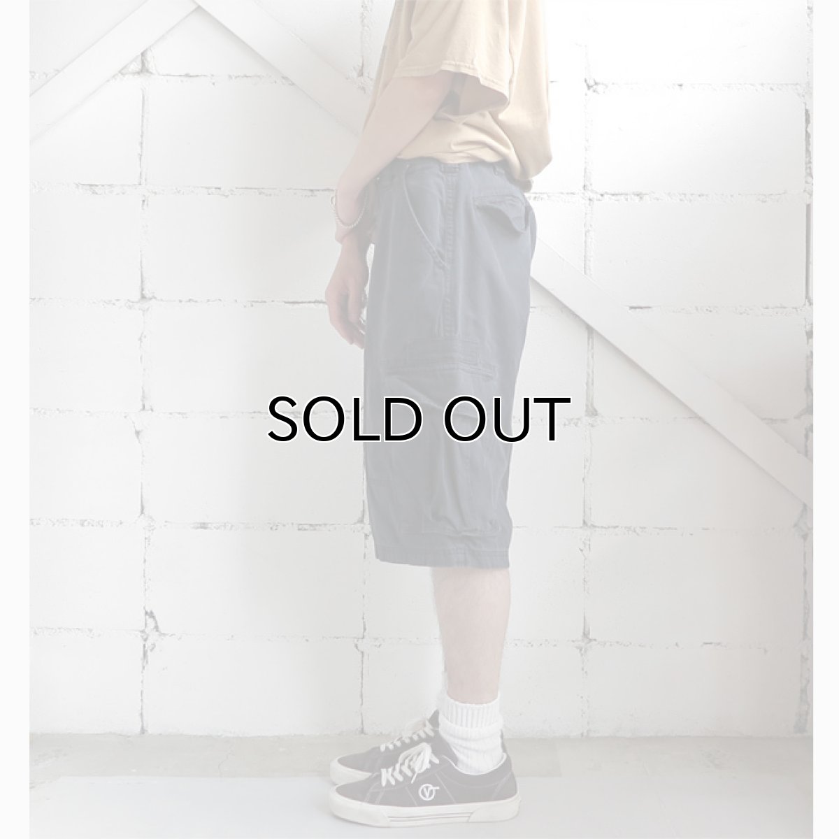 画像4: "ECKO UNLTD" Chino Cargo Shorts DARK NAVY size W33INCH (4)