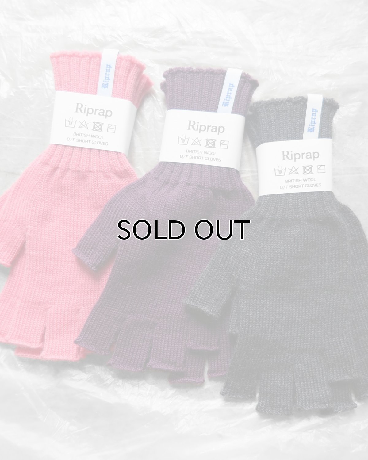 画像2: Riprap "O/F SHORT GLOVES" -BRITISH WOOL-　size FREE (2)