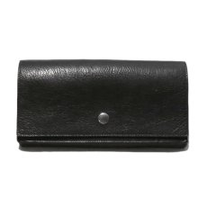 画像2: "JUTTA NEUMANN" Leather Wallet "Waiter's Wallet" -長財布-　color : Black / Purple (2)