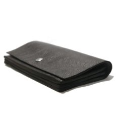 画像4: "JUTTA NEUMANN" Leather Wallet "Waiter's Wallet" -長財布-　color : Black / Purple (4)