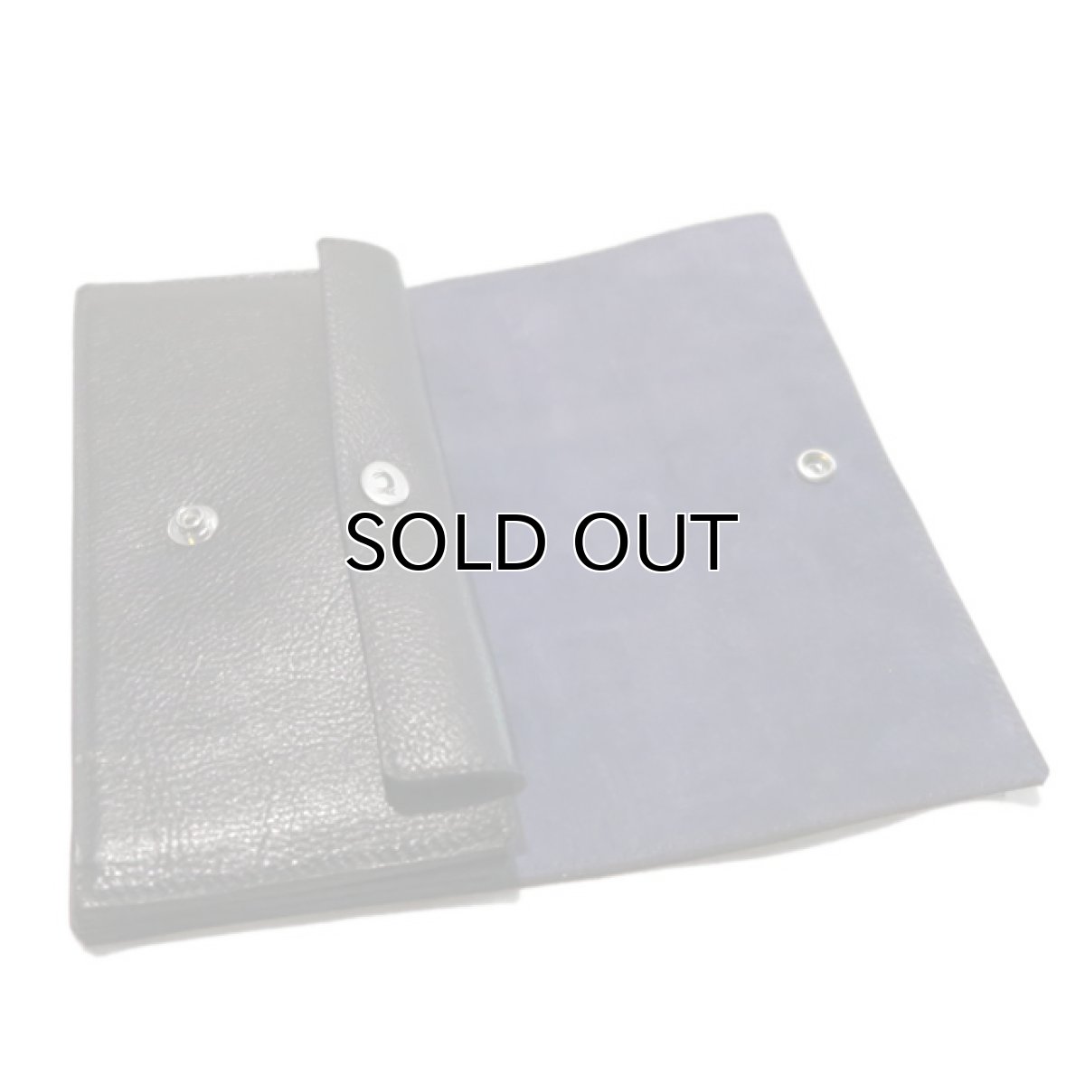 画像6: "JUTTA NEUMANN" Leather Wallet "Waiter's Wallet" -長財布-　color : Black / Purple (6)