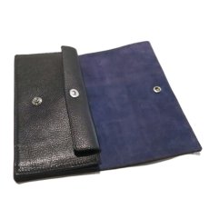 画像6: "JUTTA NEUMANN" Leather Wallet "Waiter's Wallet" -長財布-　color : Black / Purple (6)