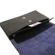 画像9: "JUTTA NEUMANN" Leather Wallet "Waiter's Wallet" -長財布-　color : Black / Purple (9)