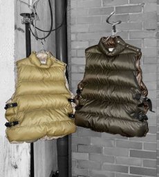 画像1: Riprap "DOWN NOT LIFE JACKET" -SIL POLYESTER-　color TAN, DK OLIVE　size X-LARGE (1)